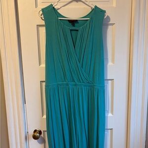 Lane Bryant Turquoise Maxi Dress